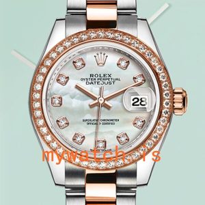 Rolex Datejust 28mm m279381rbr-0014 Ladies Silver-tone: Genuine vs. Replica