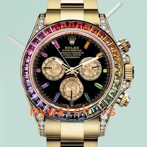 Rolex Daytona 40mm 116598 Men’s Gold-tone Black Dial: A Timeless Masterpiece