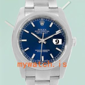 Rolex Datejust 36mm 116200BLSO Mens Silver-tone Oyster Bracelet: Genuine vs. Replica
